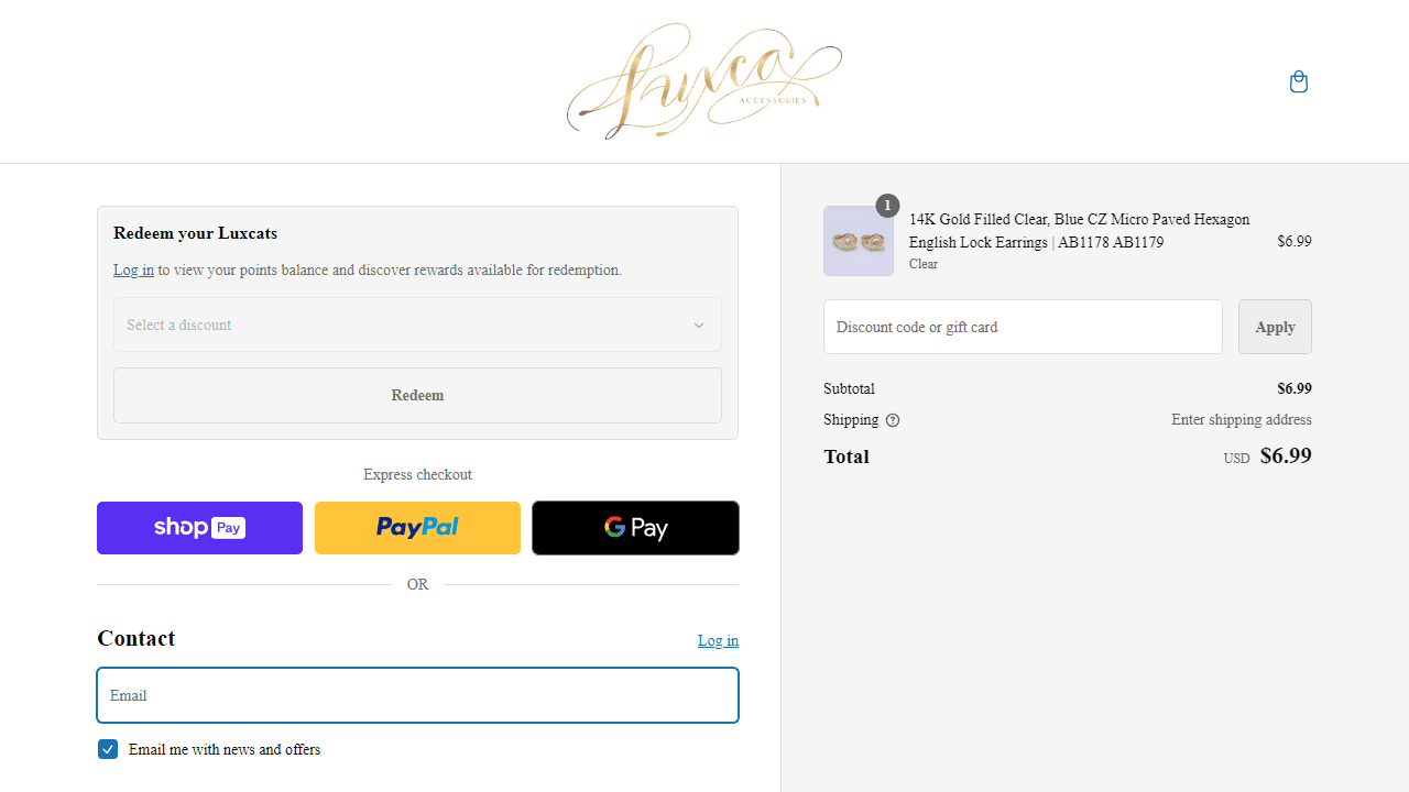 How to apply DLUXCA coupon code
